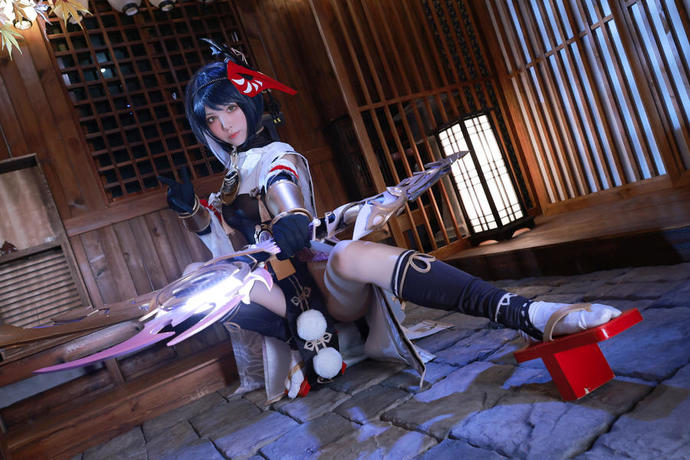 [原神cosplay]水淼aqua九条裟罗cos图片包欣赏