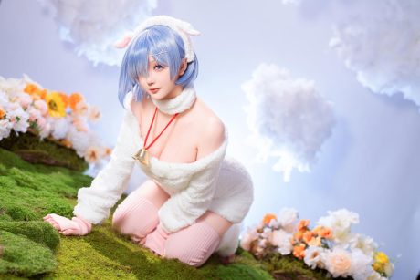 星之迟迟cos蕾姆：展现绵羊女仆的性感魅力谁能抵挡