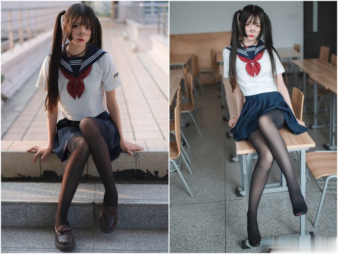 五更百鬼cos图片合集_五更百鬼春日野穹体操服阳光少女[持续更新]