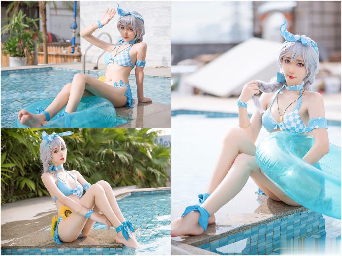南桃MomokoCOS作品图集_南桃Momoko少女吉他与蝴蝶结[持续更新]