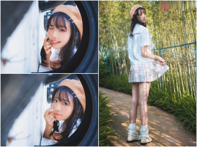 西瓜少女cos作品图集_西瓜(西呱呀呀呀)衬衫牛仔裙JK学生服[持续更新]