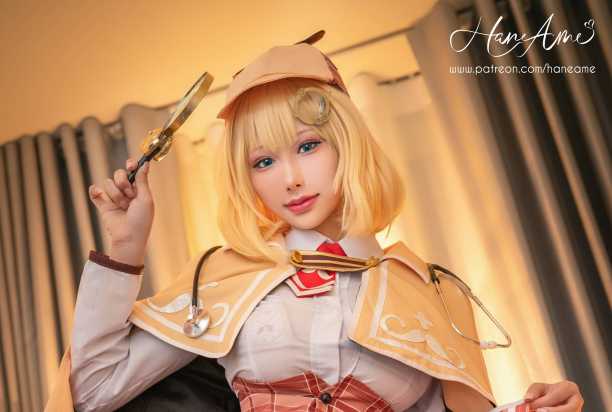 雨波_HaneAme阿米莉亚·华生COS：次元壁碎裂的性感侦探