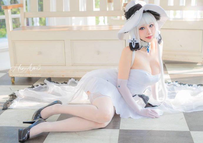 雨波_HaneAme碧蓝航线COS:再现礼服版光辉的仙气与性感 雨波_HaneAme碧蓝航线COS:再现礼服版光辉的仙气与性感