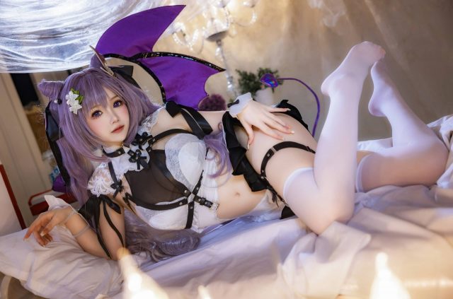 原神雪晴AstraCOS:诠释恶魔睡衣版刻晴的性感与叛逆形象 原神雪晴AstraCOS:诠释恶魔睡衣版刻晴的性感与叛逆形象