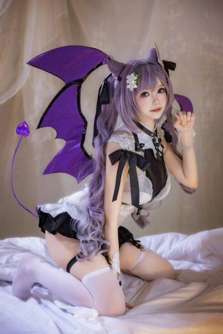 原神雪晴AstraCOS:诠释恶魔睡衣版刻晴的性感与叛逆形象 原神雪晴AstraCOS:诠释恶魔睡衣版刻晴的性感与叛逆形象