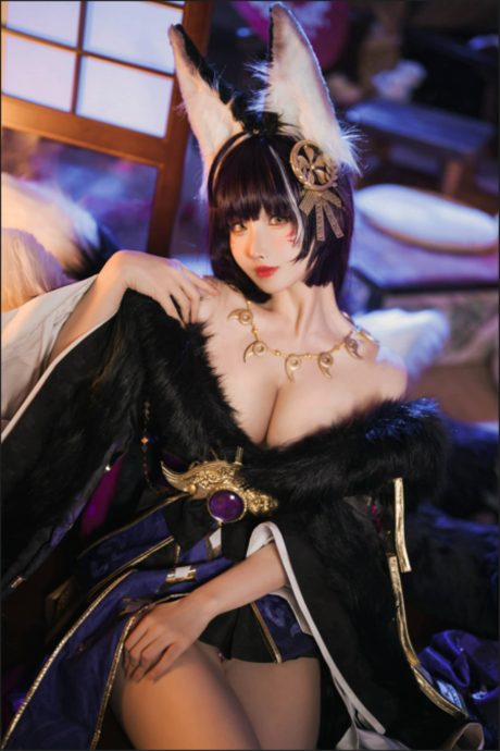 黑金战袍下的温柔杀意:rioko凉凉子cos绝美樱花狐姬武藏 黑金战袍下的温柔杀意:rioko凉凉子cos绝美樱花狐姬武藏