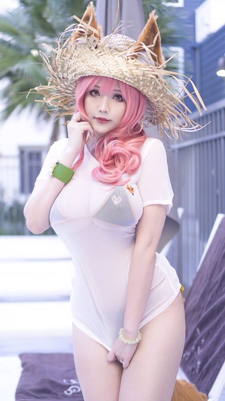 Hana BunnyCOS作品图集_Hana Bunny玉藻前比基尼艾达·王[持续更新]