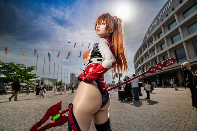 格力高Glico明日香COS:EVA二号机驾驶员的完美再现 格力高Glico明日香COS:EVA二号机驾驶员的完美再现