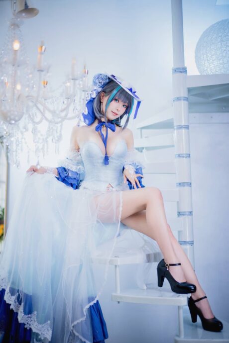 ElyEE子柴郡花嫁cos惊艳亮相:演绎猫耳舰娘的梦幻与性感 ElyEE子柴郡花嫁cos惊艳亮相:演绎猫耳舰娘的梦幻与性感