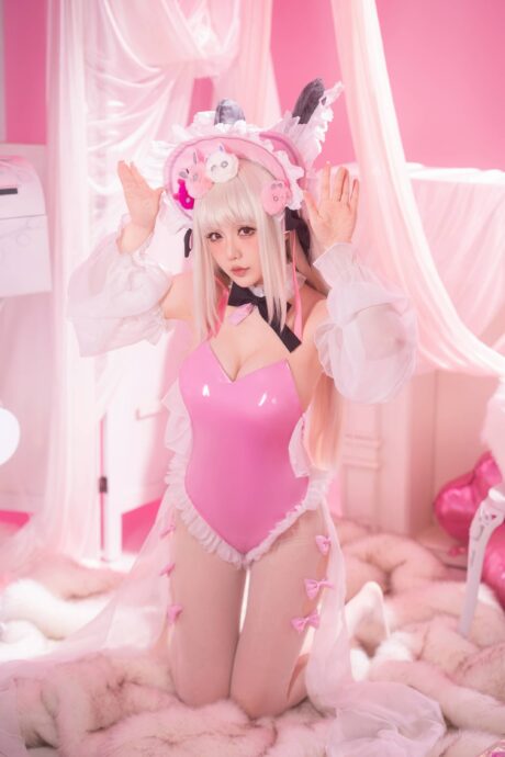 粉色梦幻少女:星之迟迟cos碧蓝航线·哈尔福德惊艳亮相 粉色梦幻少女:星之迟迟cos碧蓝航线·哈尔福德惊艳亮相