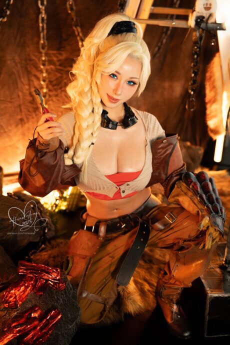 雨波_HaneAme杰玛COS:豪爽铁匠与性感女神的完美结合 雨波_HaneAme杰玛COS:豪爽铁匠与性感女神的完美结合