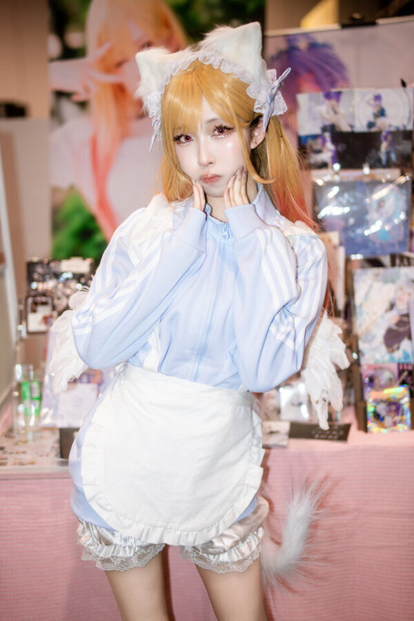 狐狸耳女仆装与开朗气质:火火ka_f喜多川海梦COS完美之作 狐狸耳女仆装与开朗气质:火火ka_f喜多川海梦COS完美之作
