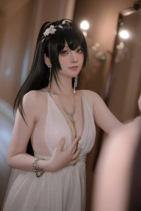 碧蓝航线屿鱼YukakoCOS:婚纱大凤优雅与诱惑的完美呈现 碧蓝航线屿鱼YukakoCOS:婚纱大凤优雅与诱惑的完美呈现