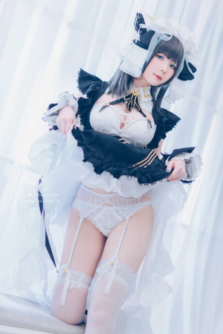 碧蓝航线霜月shimoCOS：舰娘柴郡甜美与俏皮的完美融合