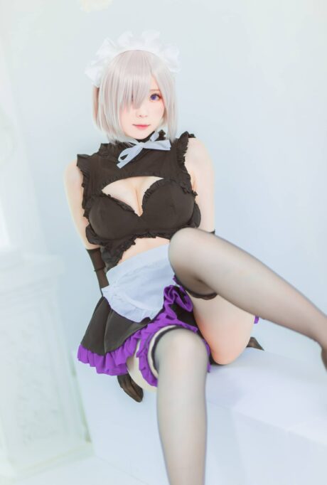 FGO女仆玛修COS:霜月shimo再现忠诚与诱惑的完美平衡 FGO女仆玛修COS:霜月shimo再现忠诚与诱惑的完美平衡
