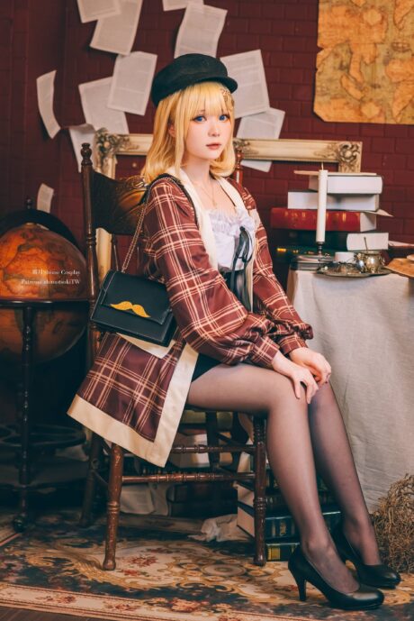 霜月shimo倾情演绎阿米莉亚COS带你进入Hololive侦探世界 霜月shimo倾情演绎阿米莉亚COS带你进入Hololive侦探世界
