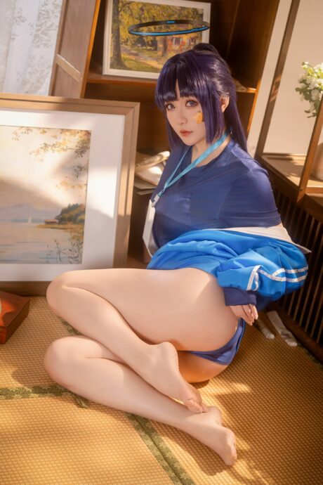 蔚蓝档案星之迟迟COS:体操服版早濑优香尽显校园少女气息 蔚蓝档案星之迟迟COS:体操服版早濑优香尽显校园少女气息