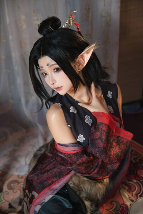 从红孩儿妹妹到妖族少女：蠢沫沫cos黑神话萍萍神秘与魅力