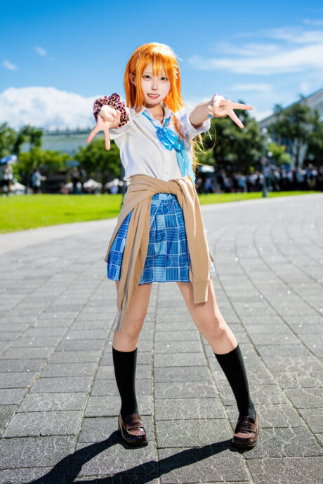 FF45惊艳时刻!Reo紫云清夏COS橙发绿瞳掀起夏日偶像风暴 FF45惊艳时刻!Reo紫云清夏COS橙发绿瞳掀起夏日偶像风暴