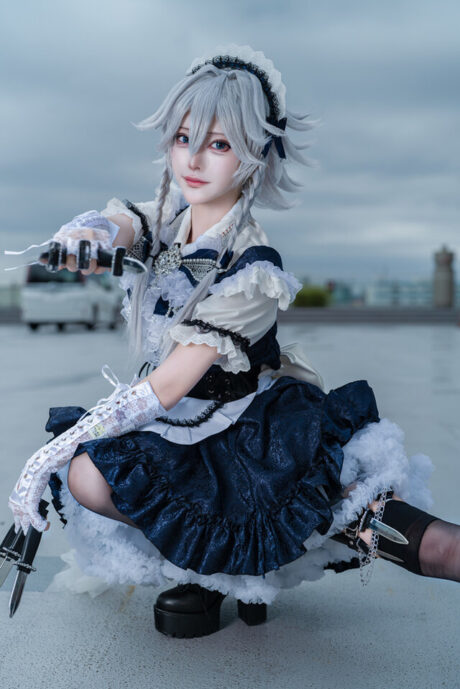 渚Nagisa十六夜咲夜COS：东方Project优雅与致命的完美融合