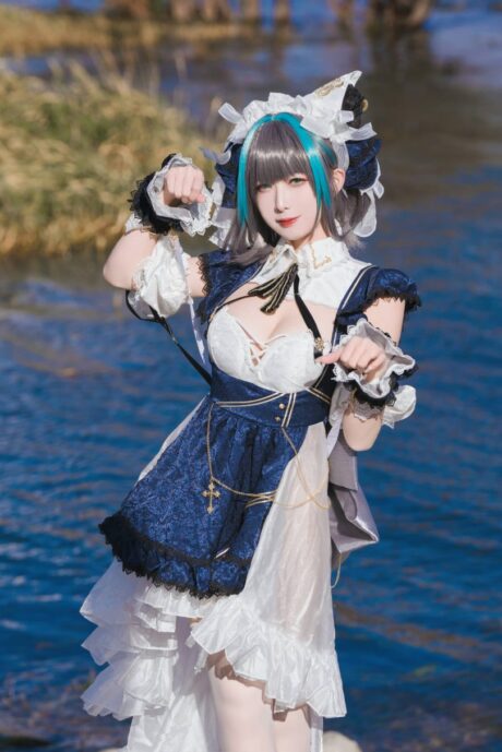 封疆疆v柴郡COS:女仆装蕾丝灵动表情诠释皇家猫猫灵魂 封疆疆v柴郡COS:女仆装蕾丝灵动表情诠释皇家猫猫灵魂