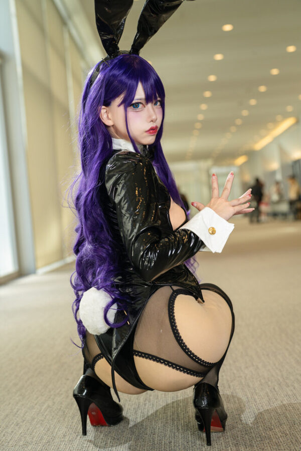 十六夜更纱cos亮相ANIMEK：ARIA高还原兔女郎演绎舞台魅力