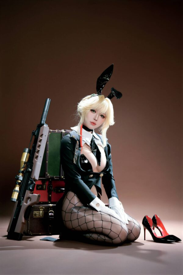 BANBANKO半半子兔女郎COS:演绎爱德的冷静掌控感与优雅 BANBANKO半半子兔女郎COS:演绎爱德的冷静掌控感与优雅