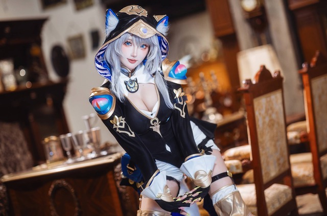 星穹铁道瓜希酱COS：演绎赛飞儿灵动与神秘并存的猫系魅力