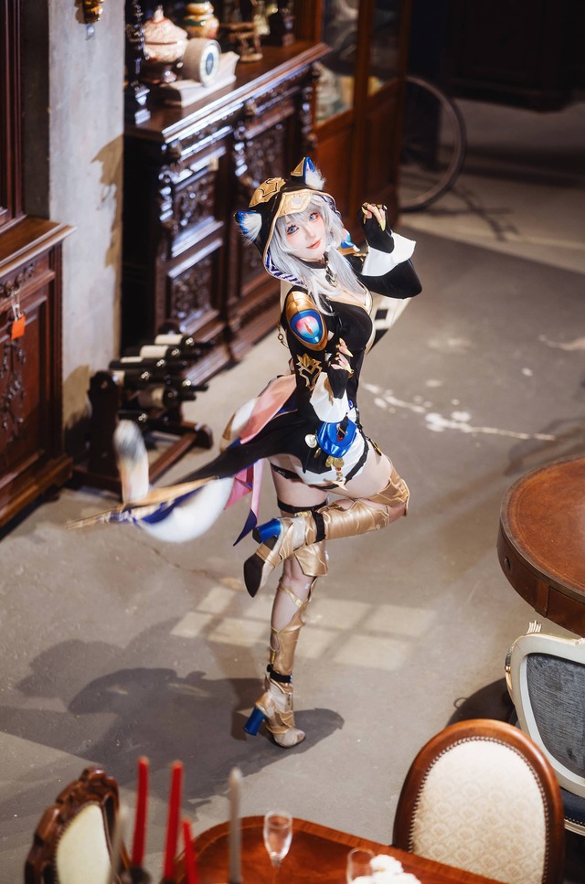 星穹铁道瓜希酱COS：演绎赛飞儿灵动与神秘并存的猫系魅力