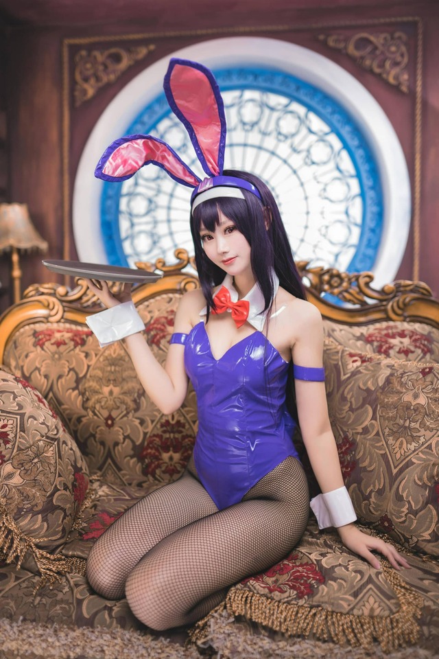 霞之丘诗羽兔女郎COS|羽生三未演绎成熟系女主的危险魅力 霞之丘诗羽兔女郎COS|羽生三未演绎成熟系女主的危险魅力