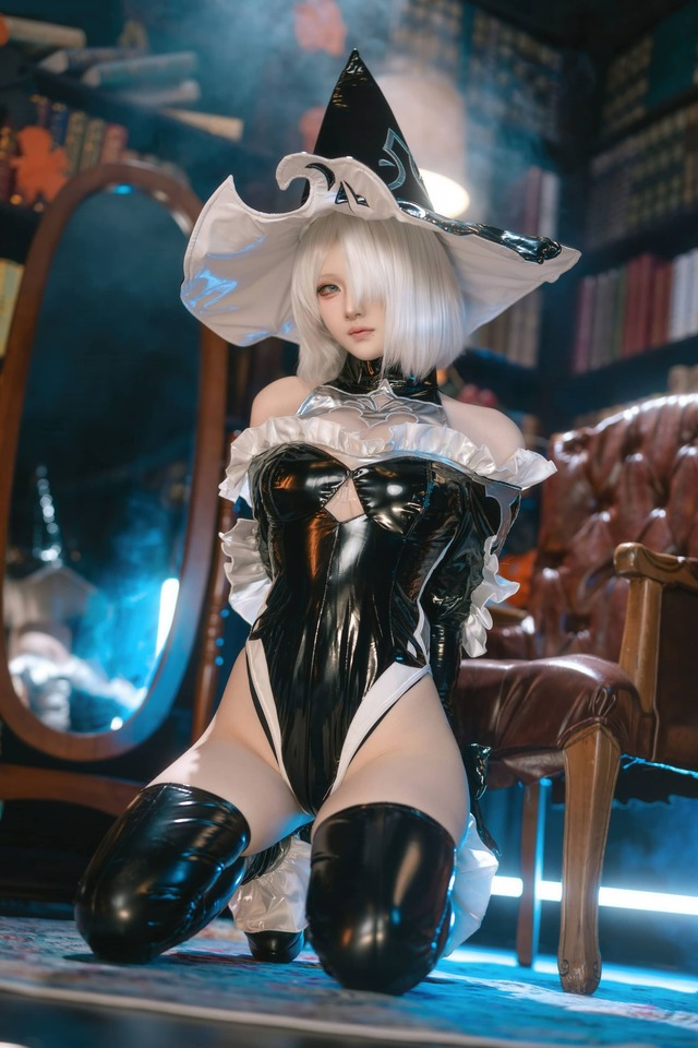 屿鱼Yukako万圣女巫2Bcos:演绎黑白魔法交织的高质感视觉 屿鱼Yukako万圣女巫2Bcos:演绎黑白魔法交织的高质感视觉