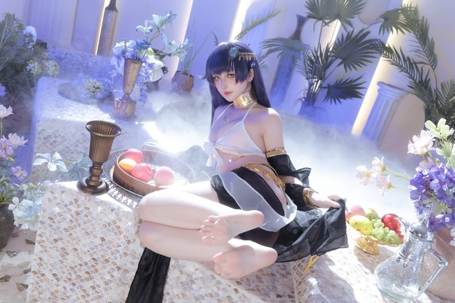 屿鱼Yukako舞娘吾妻COS:碧蓝航线异域舞姿与梦幻光影交织 屿鱼Yukako舞娘吾妻COS:碧蓝航线异域舞姿与梦幻光影交织