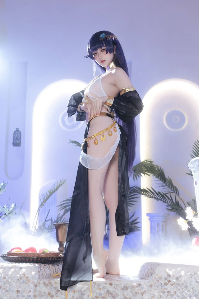 屿鱼Yukako舞娘吾妻COS:碧蓝航线异域舞姿与梦幻光影交织 屿鱼Yukako舞娘吾妻COS:碧蓝航线异域舞姿与梦幻光影交织