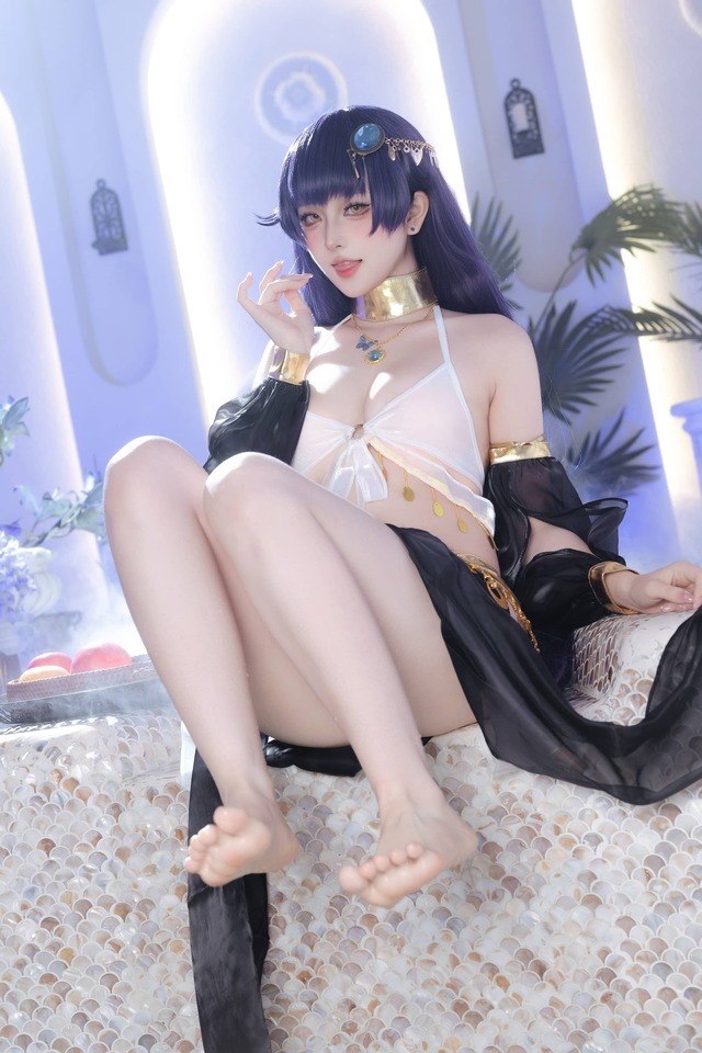 屿鱼Yukako舞娘吾妻COS:碧蓝航线异域舞姿与梦幻光影交织 屿鱼Yukako舞娘吾妻COS:碧蓝航线异域舞姿与梦幻光影交织
