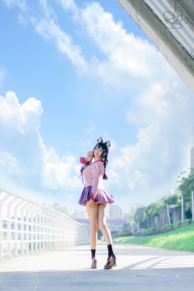 雨波HaneAme战场原黑仪COS:清冷少女感与角色气场的融合 雨波HaneAme战场原黑仪COS:清冷少女感与角色气场的融合
