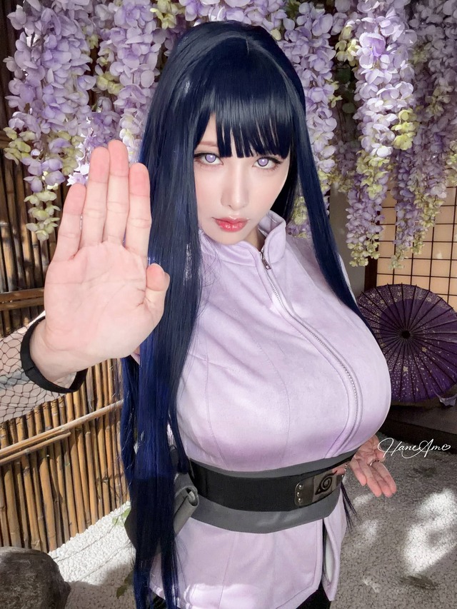 雨波HaneAme日向雏田COS:演绎紫色忍者装演绎温柔坚定 雨波HaneAme日向雏田COS:演绎紫色忍者装演绎温柔坚定