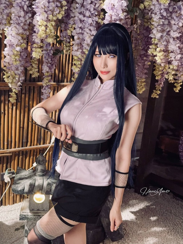 雨波HaneAme日向雏田COS:演绎紫色忍者装演绎温柔坚定 雨波HaneAme日向雏田COS:演绎紫色忍者装演绎温柔坚定