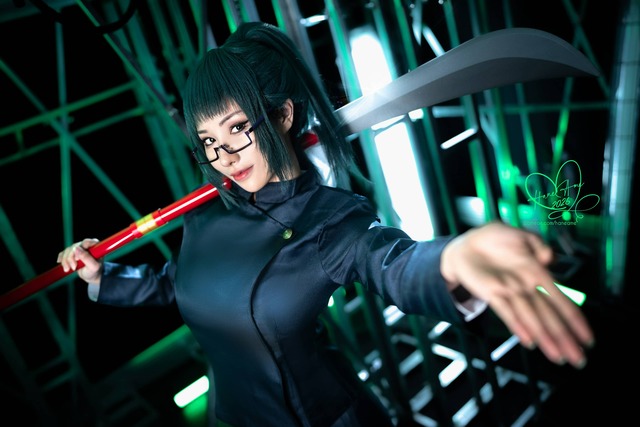 雨波HaneAme咒术回战cos:禅院真希高专制服拉满战斗氛围
