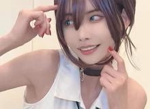 深田咏美链锯人COS：短发蓝瞳神还原蕾塞，反差气质太抢镜