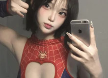 谁说战衣只能男生穿?女版蜘蛛侠COS刷屏,甜酷反差太戳人