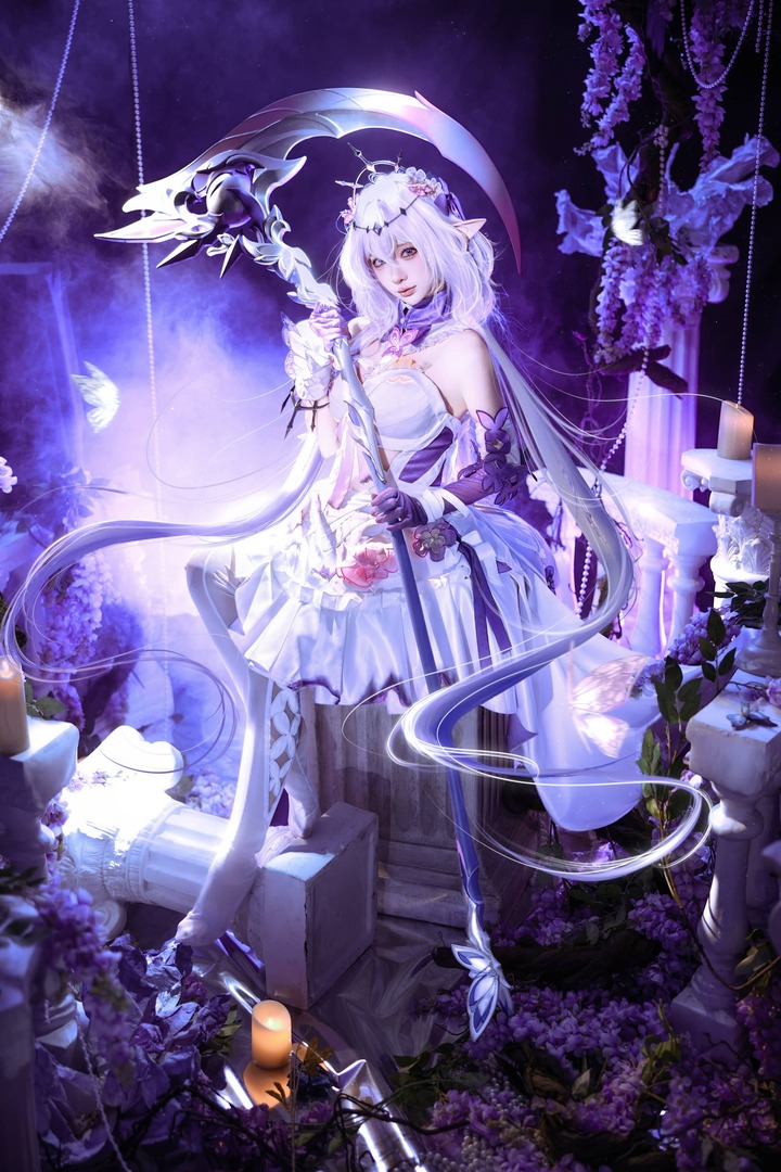 幽蝶幽境与疏离美感:蠢沫沫演绎崩坏星穹铁道遐蝶原服COS 幽蝶幽境与疏离美感:蠢沫沫演绎崩坏星穹铁道遐蝶原服COS