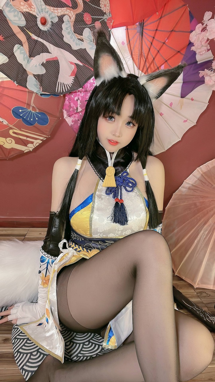 永劫无间踏和风而来的狐灵少女：miko酱ww土御门胡桃COS