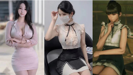 体模尹雪花再出神级cos!黑白猫耳装亮相漫展身材比例太震撼