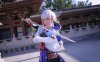 水淼aqua神里绫华cos正片_原神神里绫华cos仿妆图片