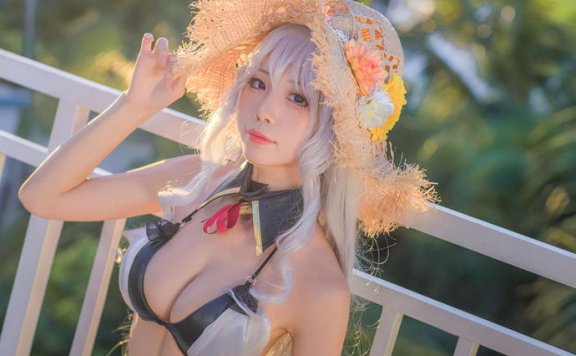 水淼aqua阿尔及利亚cos图片鉴赏[碧蓝航线cosplay]