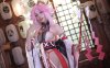 水淼aqua原神八重神子COS图集第二弹，新八重神子能否超越？