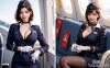 AI美女插画COS魅力空姐引爆Coser圈，展现高度还原和幽默创意！