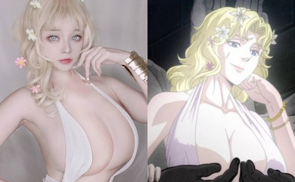 Meenfox博主cos《终末的女武神》阿佛洛狄忒美得不像话
