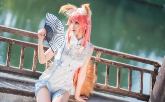 三度_69玉藻前COS：展现旗袍版九尾狐的优雅与魅惑