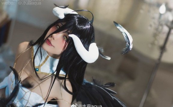 水淼aqua雅儿贝德COS：还原Overlord女恶魔的性感与美丽